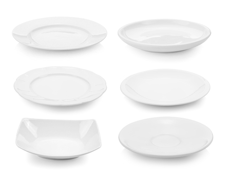 plate on white backgroundの写真素材