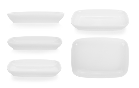 ceramic bowl isolated on white backgroundの写真素材