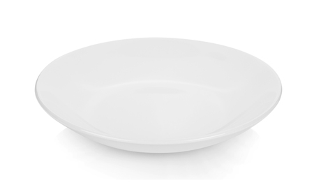 plate on white backgroundの写真素材
