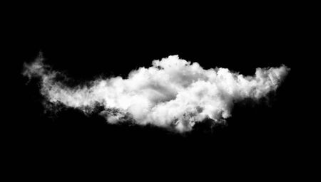strange cloud on black backgroundの写真素材