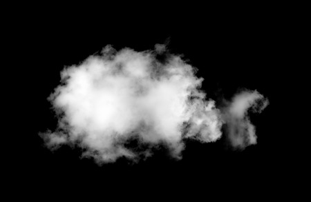 strange white cloud on black backgroundの写真素材