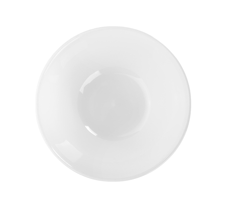 bowl on white background. top viewの写真素材