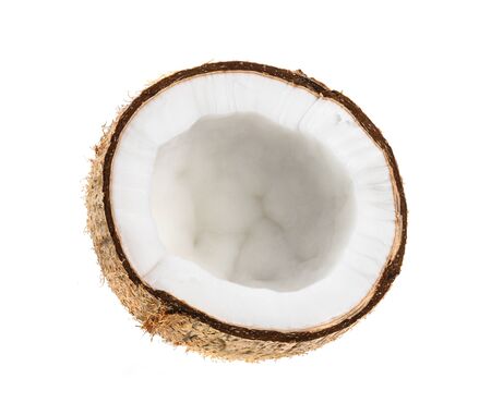 coconut isolated on the white backgroundの写真素材