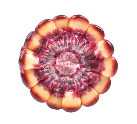 Black corn on white backgroundの写真素材
