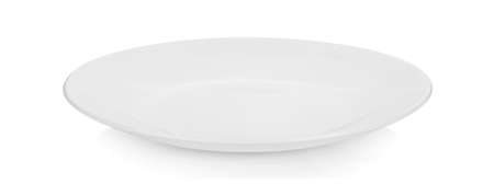 white plate on white backgroundの写真素材
