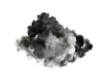 clouds isolated on black backgroundの写真素材