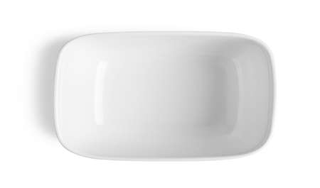 empty bowl on white backgroundの写真素材