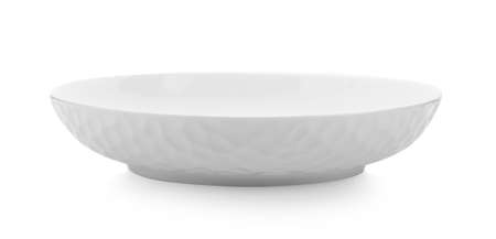 ceramic plate on white backgroundの写真素材