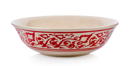 ceramic bowl isolated on white backgroundの写真素材