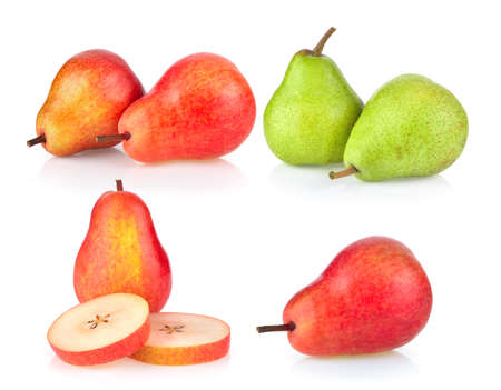 pear isolated on white backgroundの写真素材