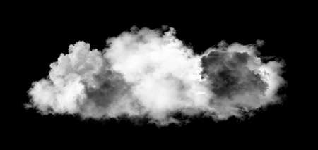 white clouds on black backgroundの写真素材