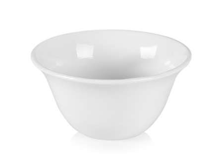 ceramic bowl isolated on white backgroundの写真素材