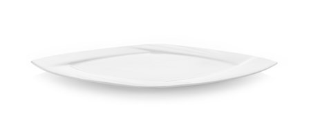 plate isolated on white backgroundの写真素材