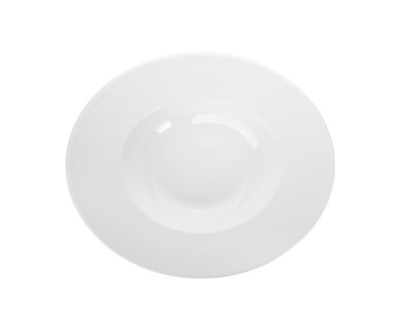 plate on white background. top viewの写真素材