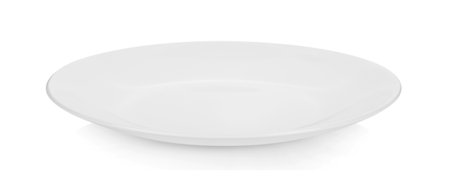 plate isolated on white backgroundの写真素材