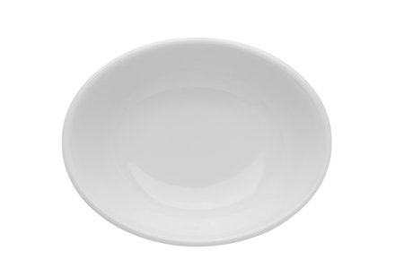 white bowl isolated on white backgroundの写真素材