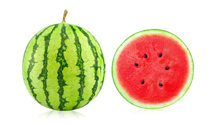 watermelon isolated on white backgroundの写真素材