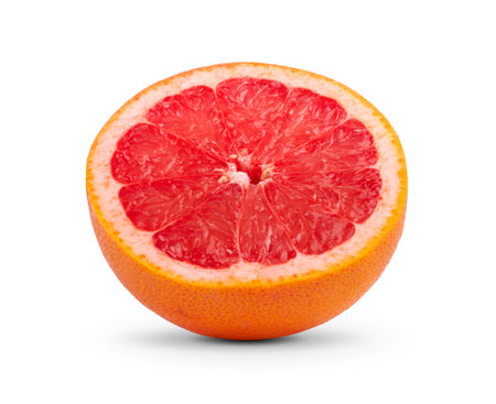 Grapefruit isolated on white backgroundの写真素材
