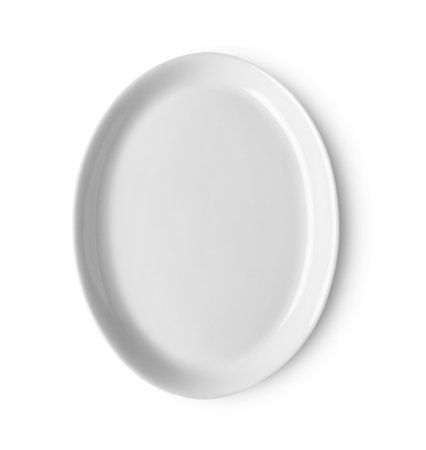 plate isolated on white backgroundの写真素材