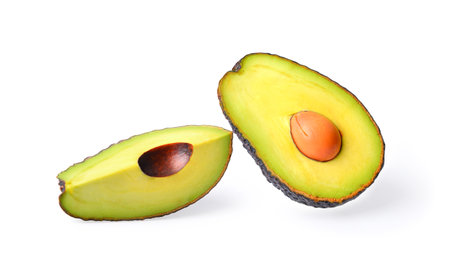 Avocado isolated on a white backgroundの写真素材