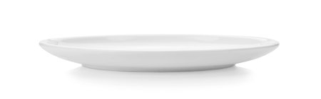 plate isolated on white backgroundの写真素材