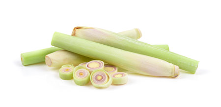 Lemongrass isolated on a white backgroundの写真素材
