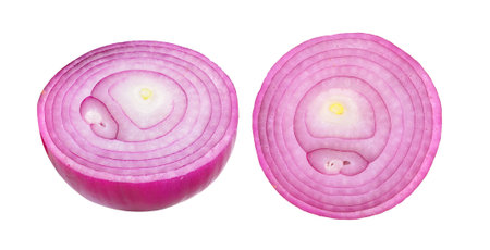 onion isolated on white backgroundの写真素材
