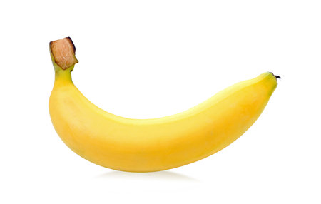 bananas isolated on white backgroundの写真素材