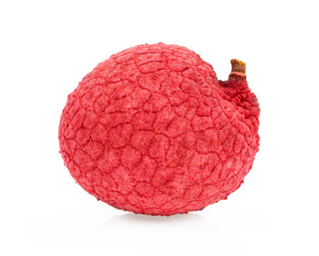lychee isolated on white backgroundの写真素材