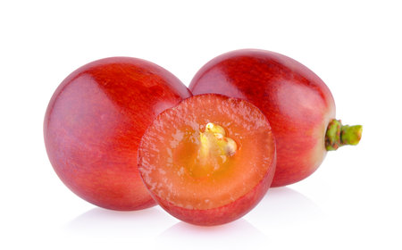 grape on white backgroundの写真素材