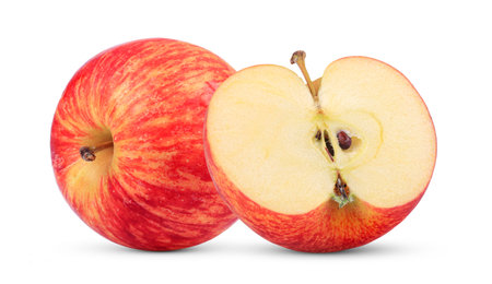 Apple isolated on white backgroundの写真素材