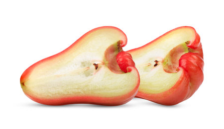 Rose apple isolated on white backgroundの写真素材