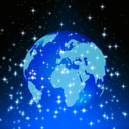 Background with fantasy worldの写真素材