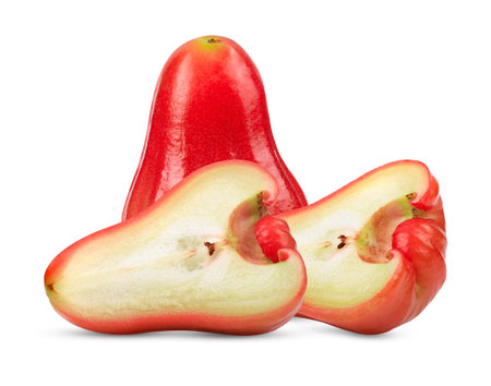 Rose apple isolated on white backgroundの写真素材
