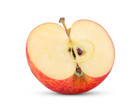 Apple isolated on white backgroundの写真素材