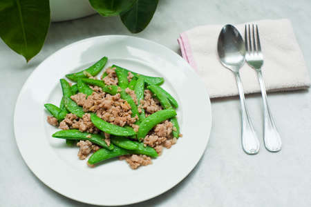 Fried sugar peaの写真素材