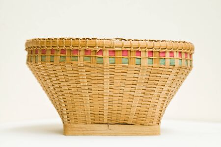 wood basket の写真素材