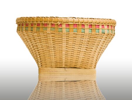 wood basket の写真素材