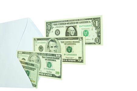 Dollars in the envelope 