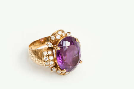 Amethyst ringの写真素材