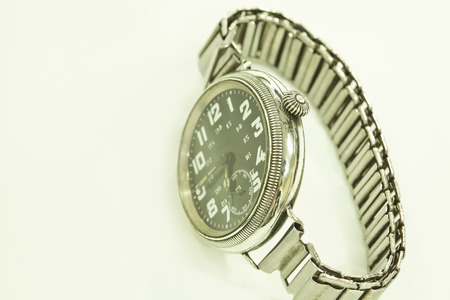 Wristwatch on white backgroundの写真素材