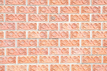 Red brick wallの写真素材