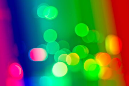 De-focused lights multicolored