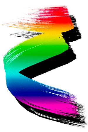 Colors brush strokes pattern, Backgroundの写真素材
