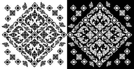 Thai art pattern, Backgroundsのイラスト素材