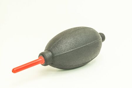 Black Air Rubber Blower isolated on whiteの写真素材