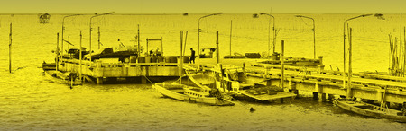 Thai fishing pierの写真素材