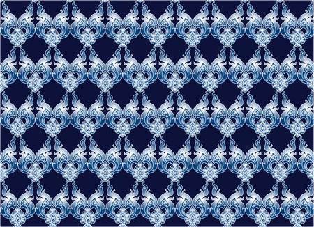 Thai art pattern design seamless background.のイラスト素材