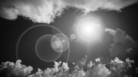 Blue-sky and clouds in natural light, Backgroundsの写真素材