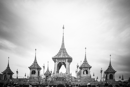 Royal Crematorium for the Royal Cremation of His Majesty King Bhumibol Adulyadej Bangkok Thailandの写真素材